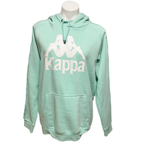 Kappa XL Pastel Green Graphic Fleece Lined Hoodie - Picture 2 of 10
